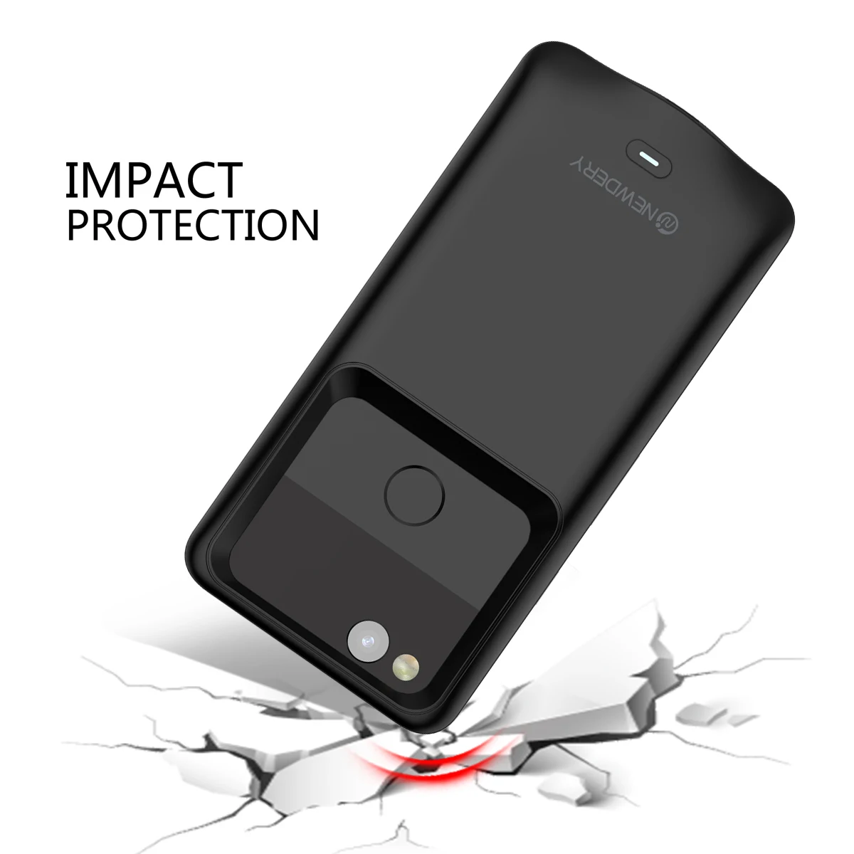 CASEWIN 4700mAh Battery Charger Case For Google Pixel 2 case External Backup Power Bank Charging Case Powerbank Charger Case