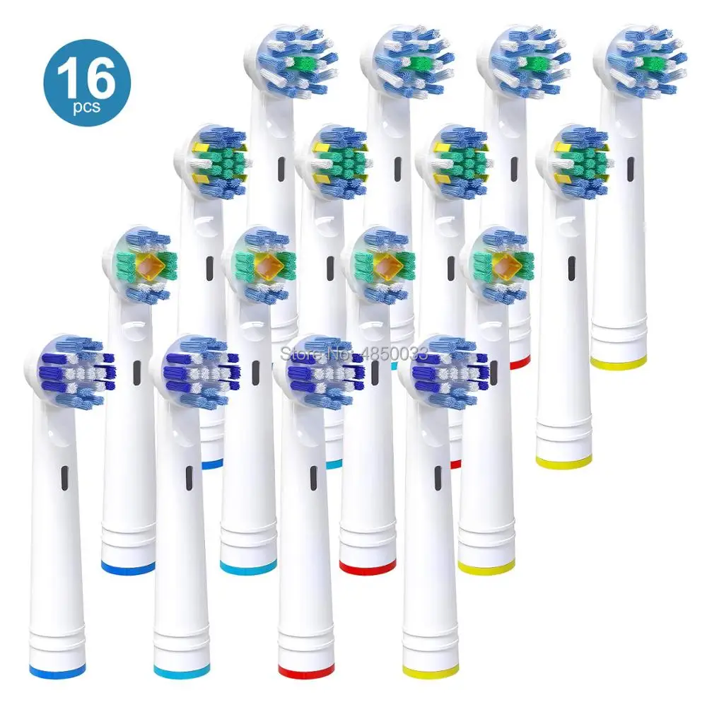 

16x EB50 25 18 17 Electric Toothbrush Heads For Oral B Vitality Sensitive 3D Pro Health Profesional Care White Clean Replacement