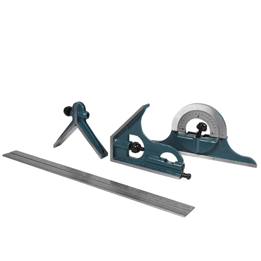 

Hot Universal Bevel 180 Degree Protractor Ruler Set Stainless Steel Protractor Multifunction Angle Ruler Durable Wholesale