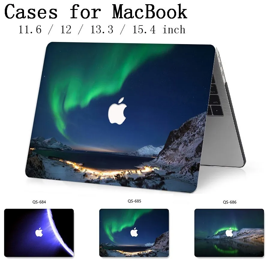 

2019 For Apple MacBook Air Pro Retina 13.3 15.4 Inch 11 12 13 15 With Screen Protector+Keyboard Cove Funda Cheap Laptop Case Bag