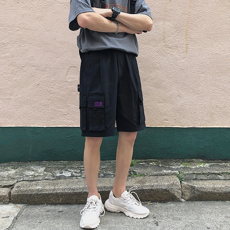 Весна и лето китайский стиль Дикий высокое качество мужской молодежи супер огонь хлопок Harajuku Большие размеры повседневные шорты