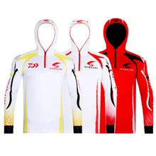 Daiwa Открытый Быстросохнущий с капюшоном Солнцезащитная одежда рыболовный костюм с длинными рукавами рыболовный костюм походная рубашка