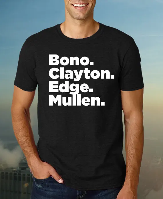 

U2 Band Members Lineup Tshirt, Funny tshirt for men, Classic Rock TShirt, Gift for Him, Birthday Gift for Men-C839