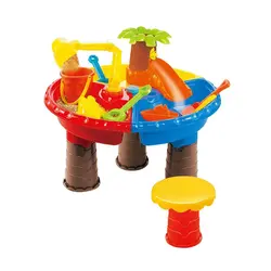 Детская Bunker комплект пляжные Bunker грунтовых вод открытый сад Игрушка-плеер пляжный стол игрушка круглый стол