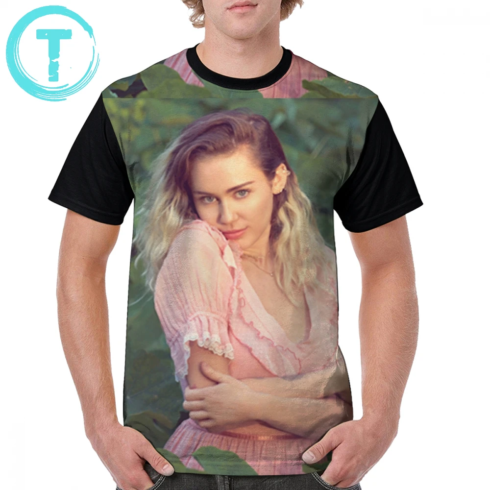 

Hannah Montana T Shirt Miley Cyrus - Malibu Photoshoot T-Shirt Short Sleeve Print Graphic Tee Shirt Oversize Funny Man Tshirt