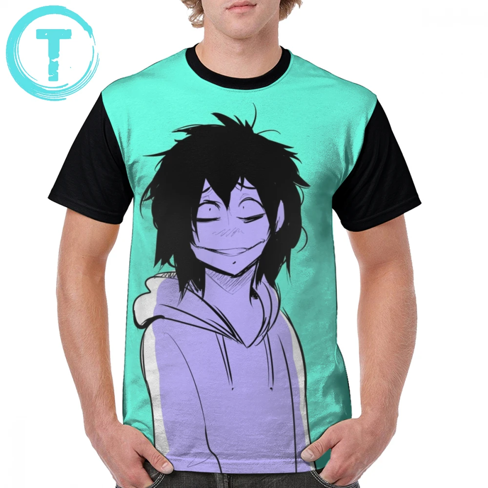 

Jeff Killer T Shirt Jeff The Killer T-Shirt Oversize Polyester Graphic Tee Shirt Man Short-Sleeve Streetwear Print Cute Tshirt