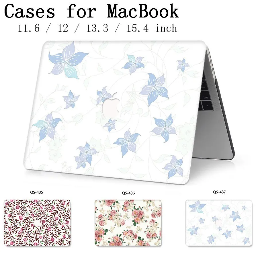 

Hot For MacBook Air Pro Retina 11 12 13 15 For Apple New Laptop Case Bag 13.3 15.4 Inch With Screen Protector Keyboard Cove tas