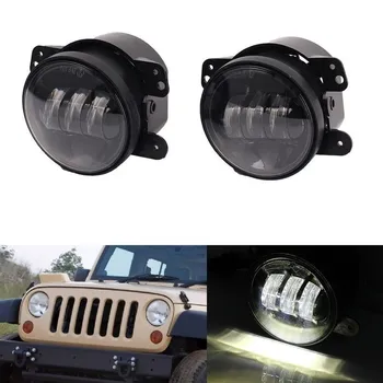 

2PCS 4 Inch Round Fog Light 30W 6000KDRLJK TJ LJ Grand Cherokee Off-road LED Fog Light for Jeep Wrangler Headlights