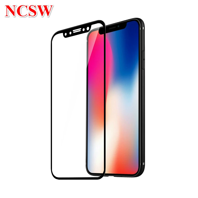 3D Curved Tempered Glass For iPhone XS Max XR X 8 Plus 7 Plus 6 6S Plus 6Plus 9H Carbon Fiber Soft Edge Screen Protector Film