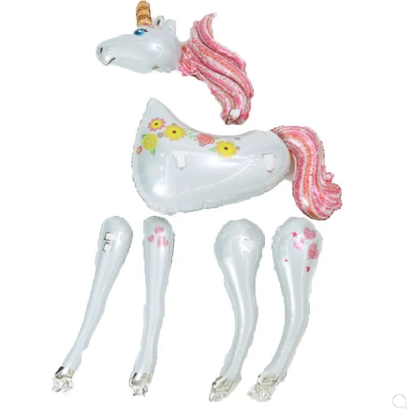  1pc Large 3D Standing Unicorn Aluminum Foil Balloons Birthday Party Decorations Kids Unicorn Party 