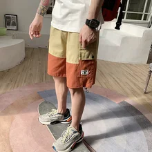 Весна и лето китайский стиль Дикий высокое качество мужской молодежи супер огонь хлопок спортивные Harajuku шить повседневные шорты