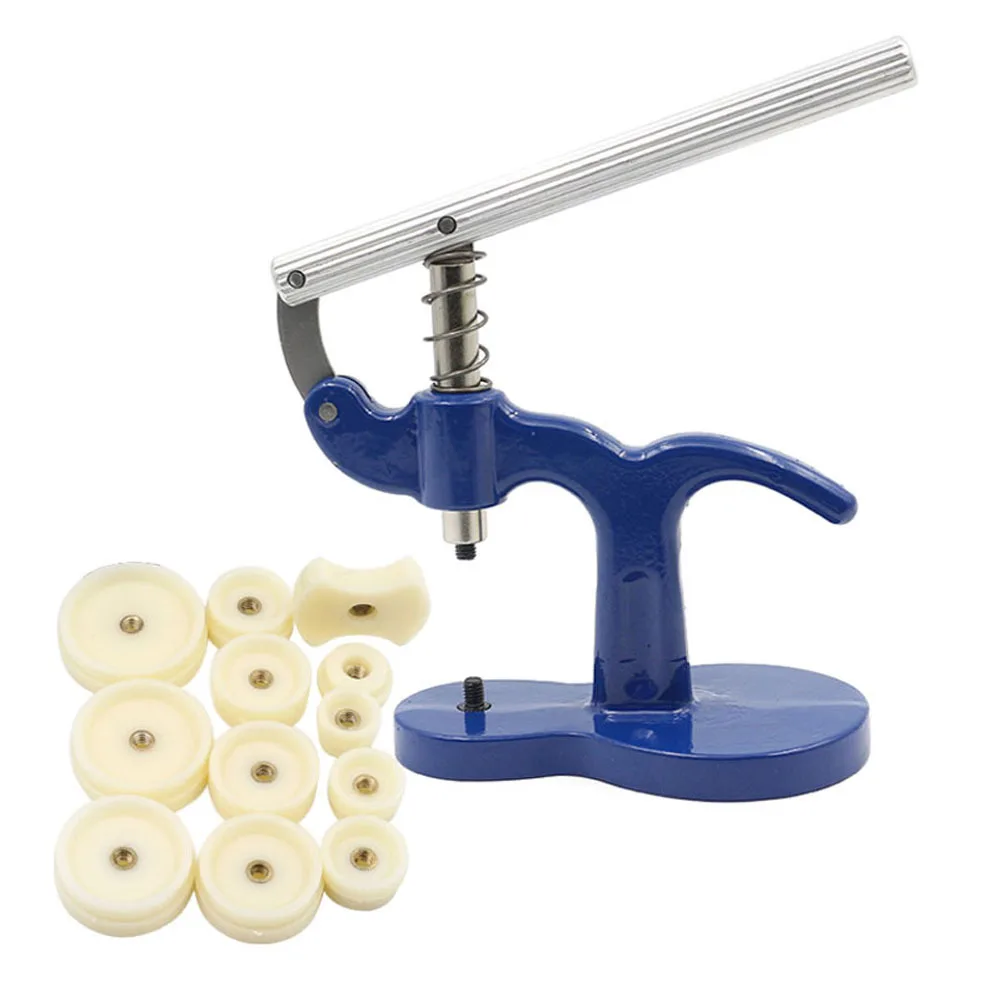

12 In 1 Precision Capping Machine Watch Repair Tool Set Replaceable Back Cover Press Rod For Change Watch Battery