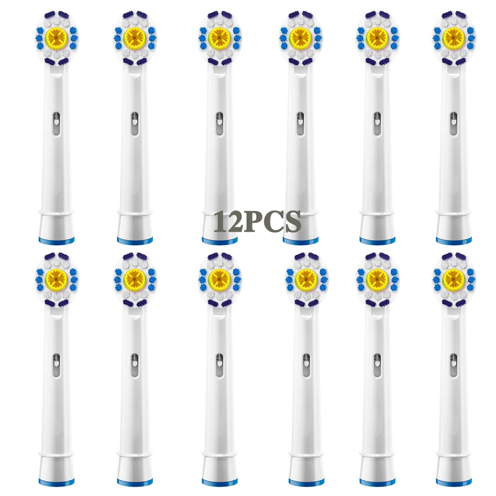 12pcs Electric Toothbrush heads 3D White Replacement brush Heads For Braun Oral B PRO 1000 3000 5000 6000 Oral B Vitality