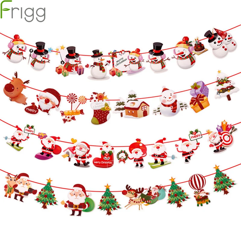 

Frigg Christmas Banner Wall Hangings Christmas Ornaments Pendant New Year Decor Merry Christmas Decorations for Home