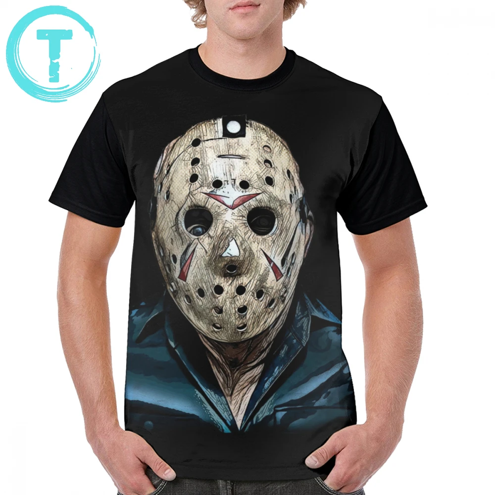 

Jason Voorhees T Shirt Jason Voorhees T-Shirt Graphic Man Graphic Tee Shirt Fashion Short Sleeves Awesome Tshirt