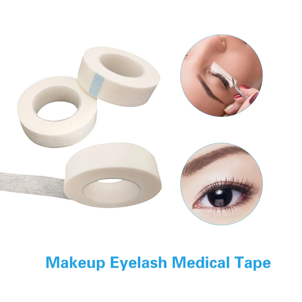

1 Roll 12.5mm Width White DIY Nonwoven Eyelash Lash Extension Micropore Paper Medical Tape Adhesive Makeup Tools Accessories