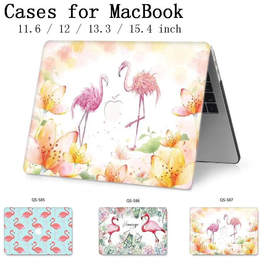 New For Laptop Case Apple MacBook Air Pro Retina 11 12 13 15 13.3 15.4 Inch With Screen Protector+Keyboard Cove For MacBook Case