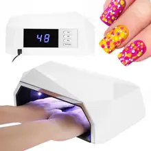 Pro 72 W УФ светодиодный светильник аппарат для сушки ногтей Сушилка для ногтей отверждения для ногтей Гель-лак сушильная машина ногтей инструменты с Европейским штекером