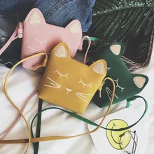 Korean-Style Children 2018 Autumn And Winter New Style Cute Princess Crossbody Bag Girls Mini Small Bag Cat Baby Shoulder Bag Korean-Style Children 2018 Autumn And Winter New Style Cute Princess Crossbody Bag Girls Mini Small Bag Cat Baby Shoulder Bag
