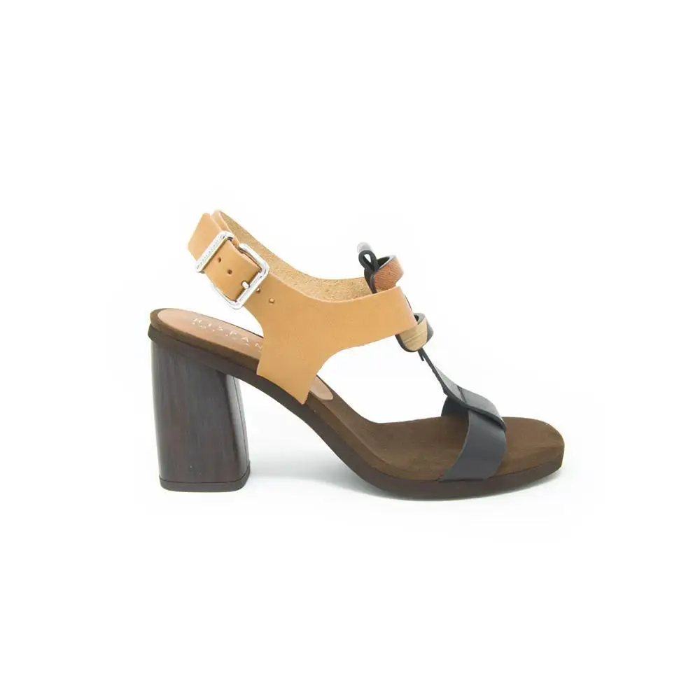 HISPANITAS WOMAN SKIN HEEL сандалии на каблуке для женщин черный|Боссоножки и сандалии| |