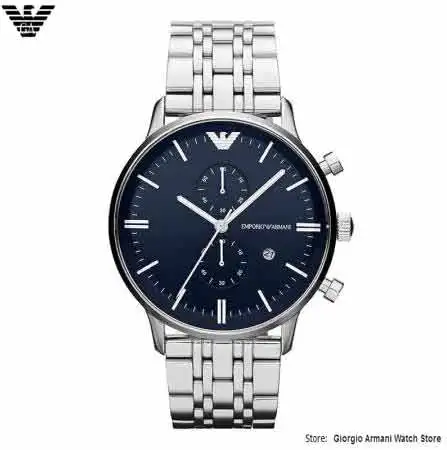 

Original Armani Men's Chronograph Quartz Watch with Date, Luminous Hands, Waterproof Men's Watch AR1648