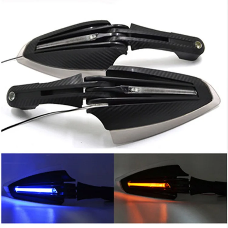 

Universal 22mm Handlebar Hand Guards Handguard Protector Protection LED Lighted Gloves Daytime Running Lights Motorcycle
