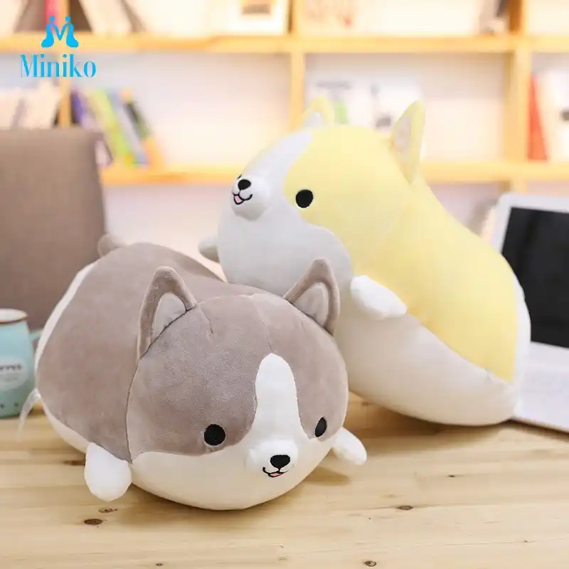 squishy corgi plush pillow