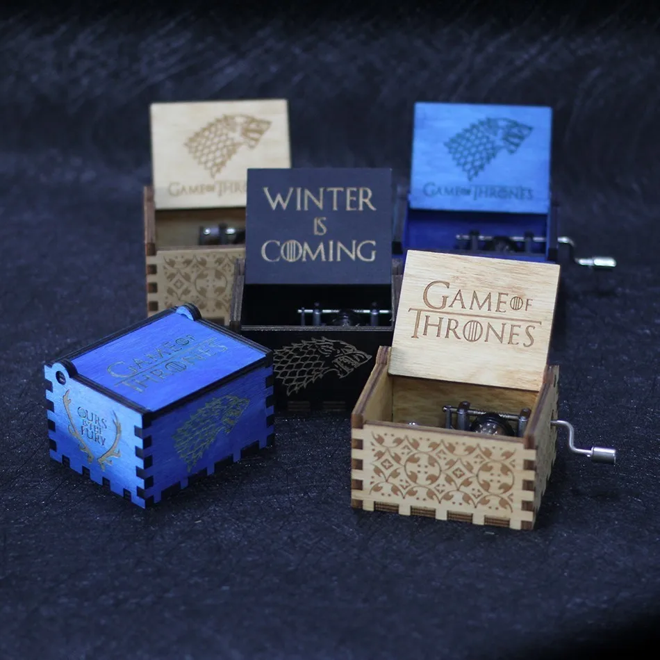 2019 новый Игры престолов s Music Box Star Wars музыкальная тема антикварная резная