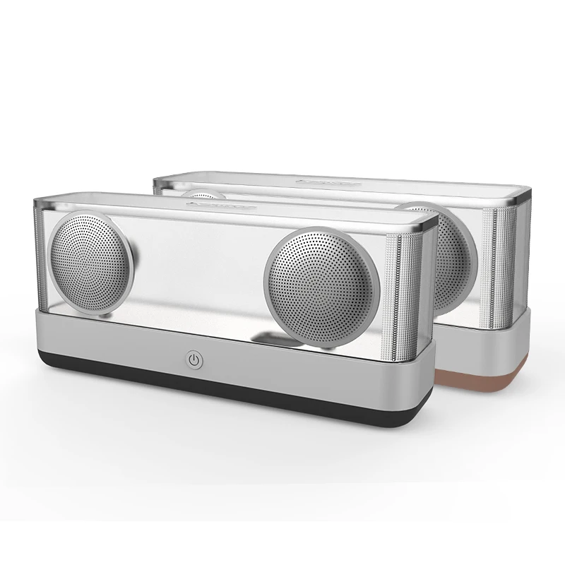 

W-king 2018 New Vidson I30 Portable Transparent Crystal Bluetooth Speaker Wireless 360 Degree Stereo Speaker With Tube Luminous