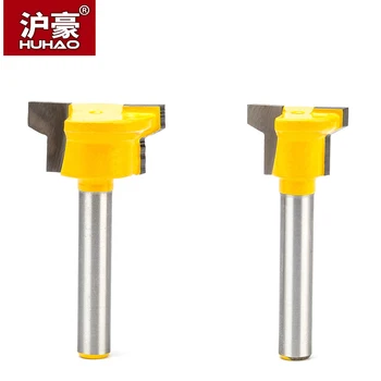 

HUHAO 1pc 1/4" Shank Woodworking Router Bits CNC Joint Combination Bit Drawer Lock Knife Finger Joint Plate Milling Cutter