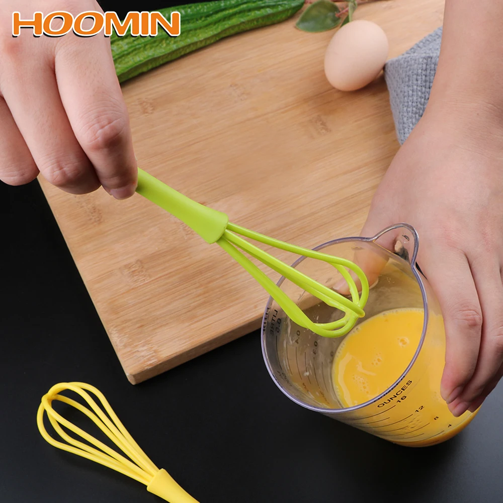 

HOOMIN Egg Beater Plastic Cream Baking Flour Stirrer Hand Whisk Mixer for Eggs Multifunction Kitchen Accessories Cooking Tool