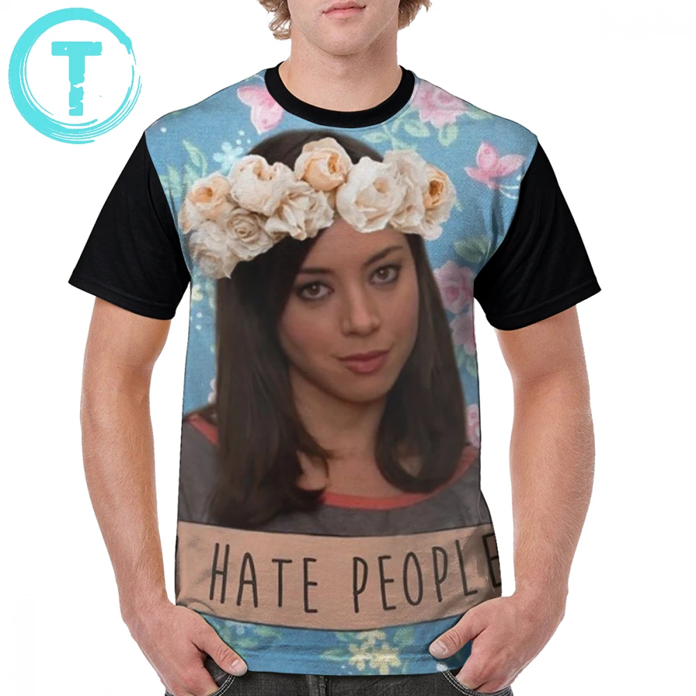 

Parks And Recreation T Shirt I Hate People - April Ludgate T-Shirt Graphic Men Graphic Tee Shirt 4xl Classic Funny Tshirt