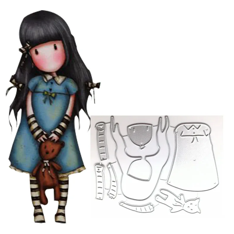 

doll Girl Metal Cutting Dies 2019 Scrapbooking Craft Dies Cut Stamps Embossing Stencils Invitation Card Making