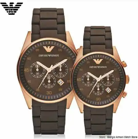 EMS/DHL оригинальный Giorgio Armani Часы Для мужчин стали группа кварцевые часы бизнес