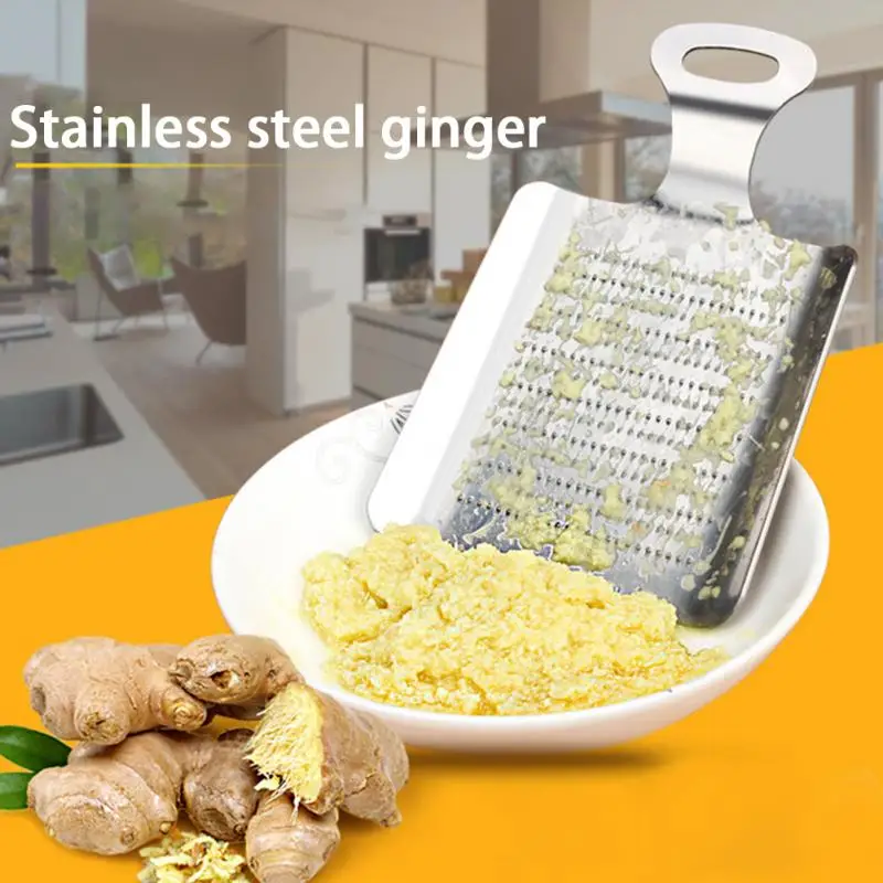 

1pcs Stainless Steel Ginger Garlic Wasabi Grater Manual Crusher Garlic Press Device Chopper Cutter Garlic Peeler Kitchen Tools