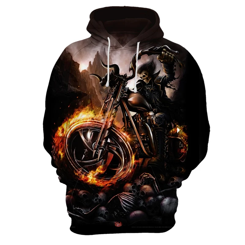 

Fashion Outwear Skeleton motorcycle cool Skull 3D Printed Hoodies Men Women Sweatshirts Pullover Brand Qaulity Tracksuits Coats