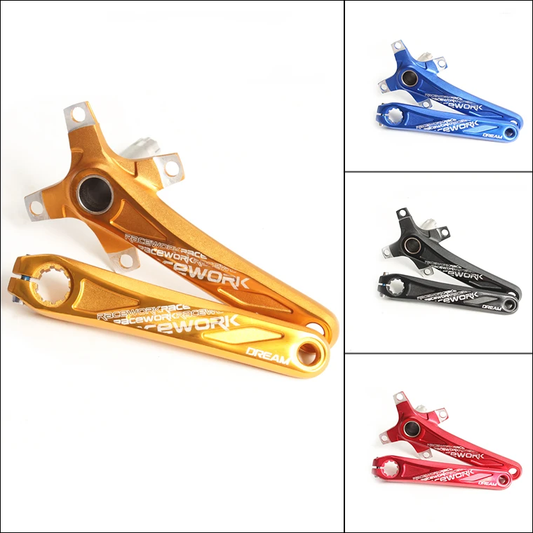 

104BCD MTB Bike Crankset Aluminum Alloy With Bottom Bicycle Crankset MTB Crank Bike Accessories 4 Colors RU Domestic Delivery
