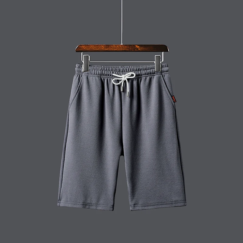 Новинка весны и лета хлопок Для мужчин спортивные Повседневное свободная Милая модная Корейская версия из однотонный с кулиской шорты