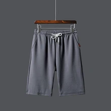 Новинка весны и лета хлопок Для мужчин спортивные Повседневное свободная Милая модная Корейская версия из однотонный с кулиской шорты