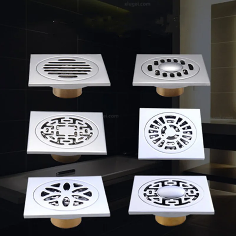

Copper Plating And Odor-resistant Floor Drain Bathroom Kitchen Bathroom With Insect Proof And Non-returning Balcony Washing Mach