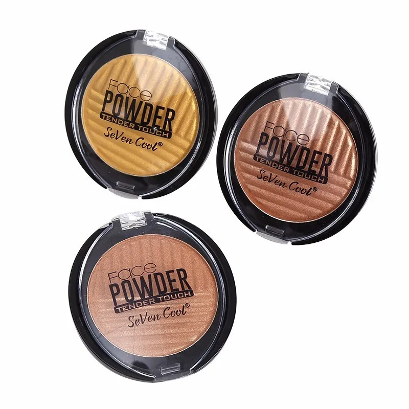 

Blueness 1pcs Nature Color Complexion Concealer Foundation Powder 3 Style Glitter Shimmer Block Powder Soft Touch Cosmetic