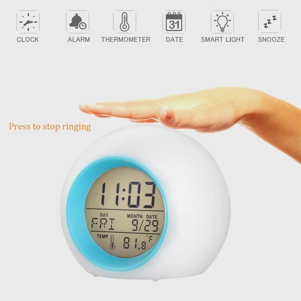 

With Calendar Function Of Temperature Digital Alarm Clock Led Digital Clock Night Children Desk Table Clock