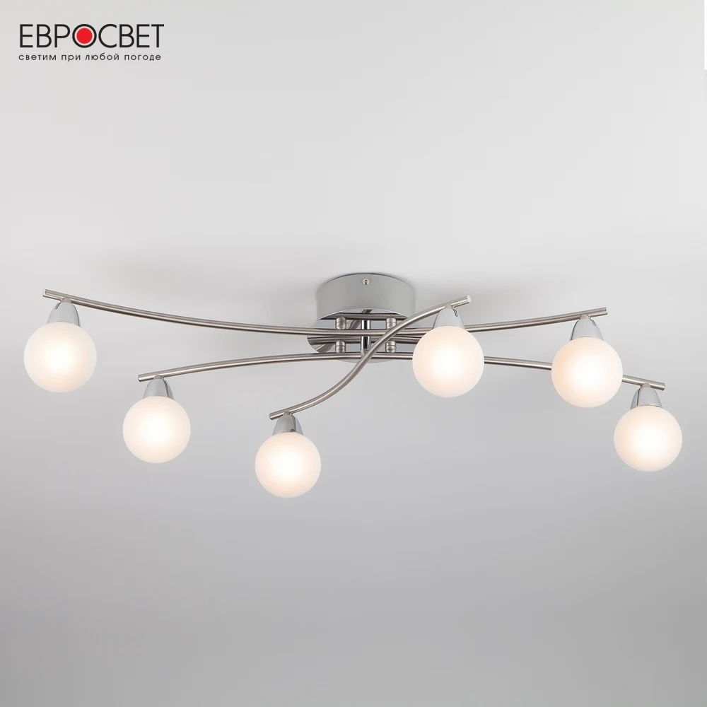 Люстра Евросвет Elias 70065/6 хром | Лампы и освещение