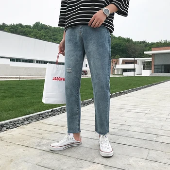 

2019 Chinese Style Spring And Summer Models Of High Quality Casual Men's Harajuku Versatile Comfortable Jeans