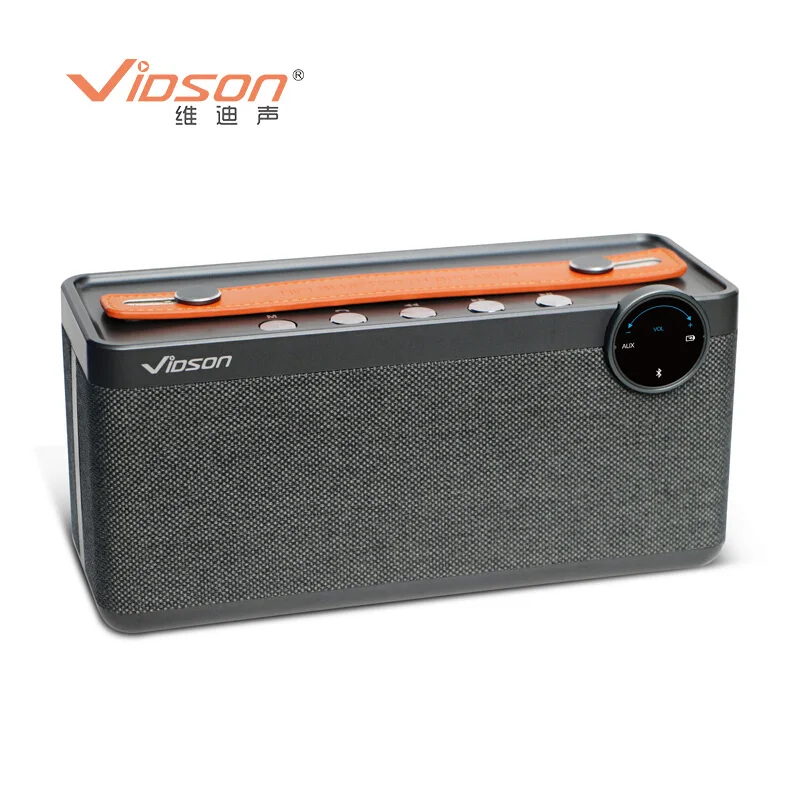 Vidson V6 серый портативный беспроводной динамик Super Bass звуковой сабвуфер 25 Вт Мощный