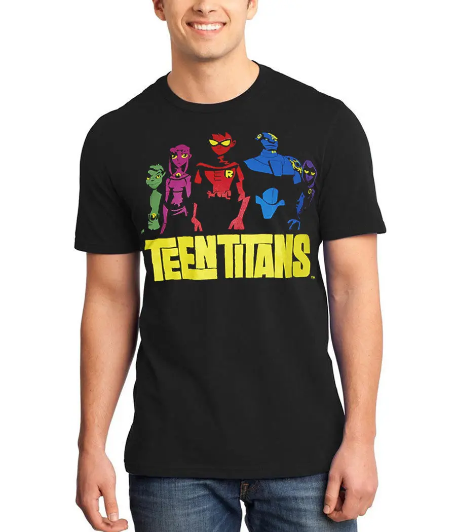 

Teen Titans Color Group T-Shirt Summer Men'S fashion Tee 2019 fashion t shirt summer o neck tee, New Arrival Tees