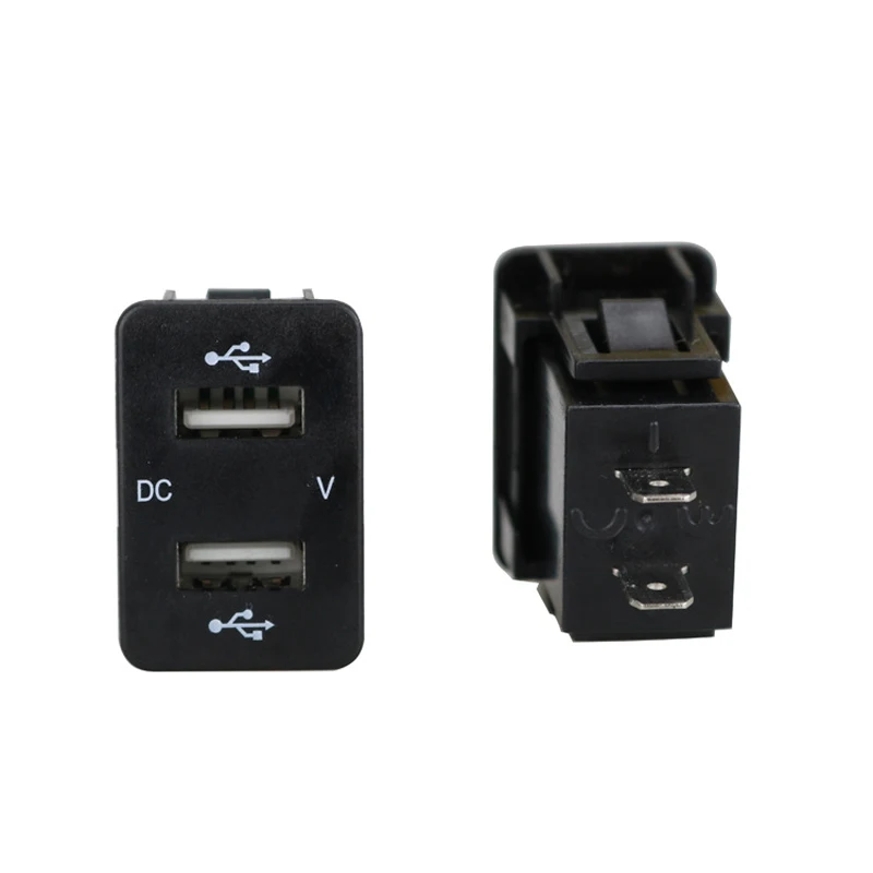 DC 12 24V двойной USB порт со светодиодным цифровым вольтметром монитор автомобильное