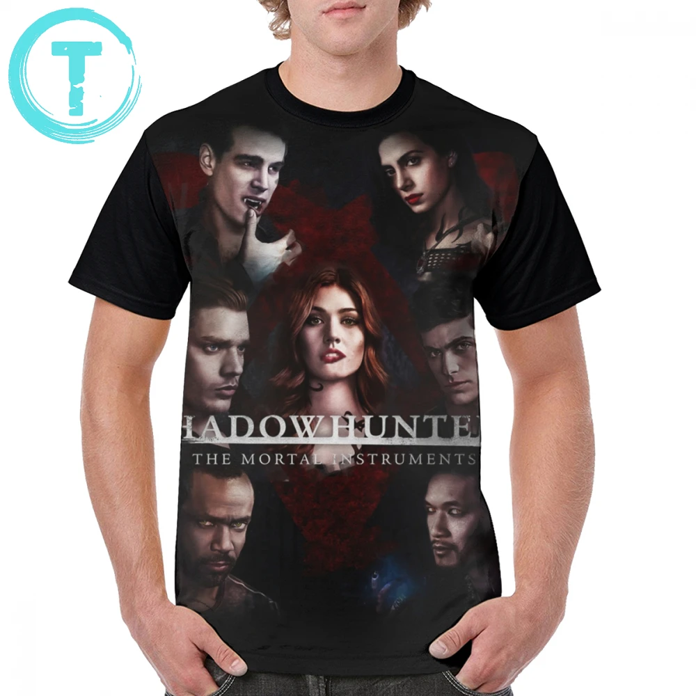 Футболка с принтом Mortal Instruments Shadowhunter футболка Shadowhunters из полиэстера графическим