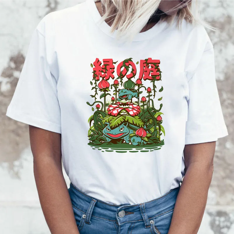 

Typographic Female Ritual Clothing Top Women Tshirt T-shirt Art Color Block Japanese Humor Tee Japan Video Game Love T Shirt