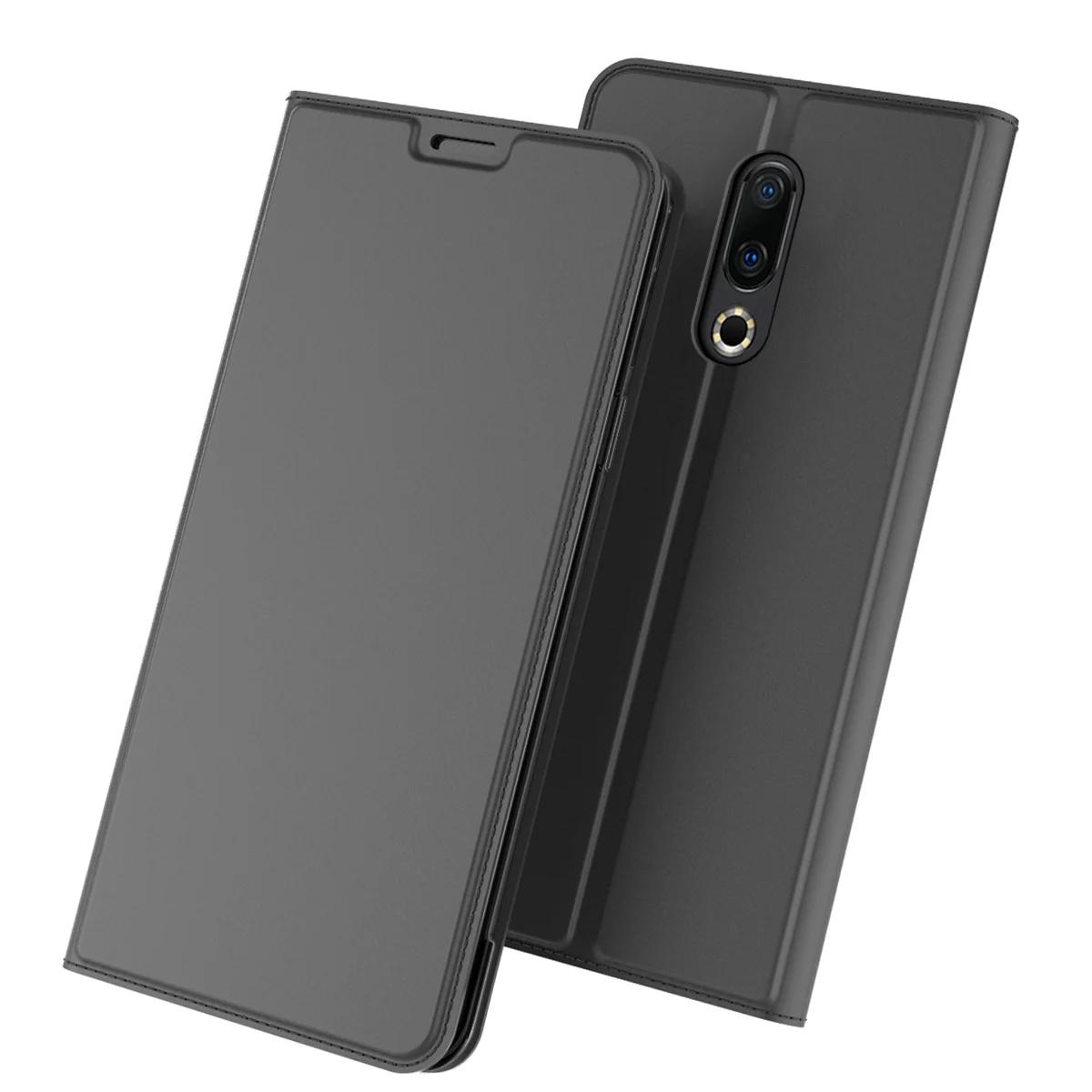 

For Meizu 16/16 Plus Case Luxury Leather Case Slim Book Design Magnetic Flip Stand Cover with Card Slot For Meizu 16th/16 Plus